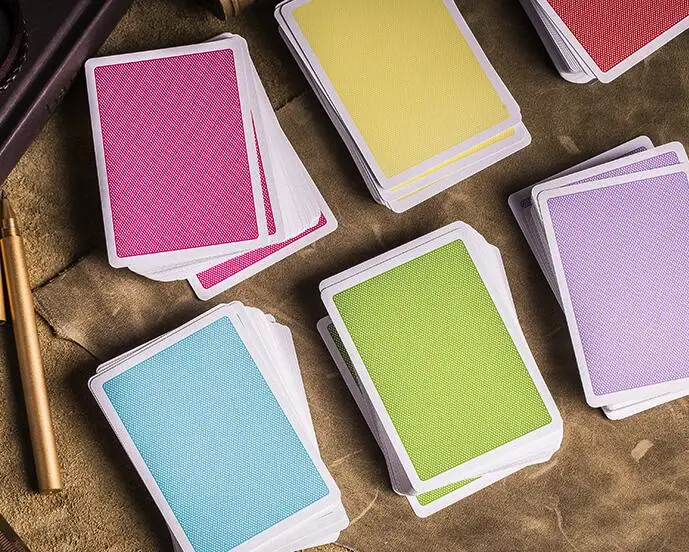 

Steel Solid color Regular Playing Cards Rider Back Standard Sealed Decks Magic Playing Cards