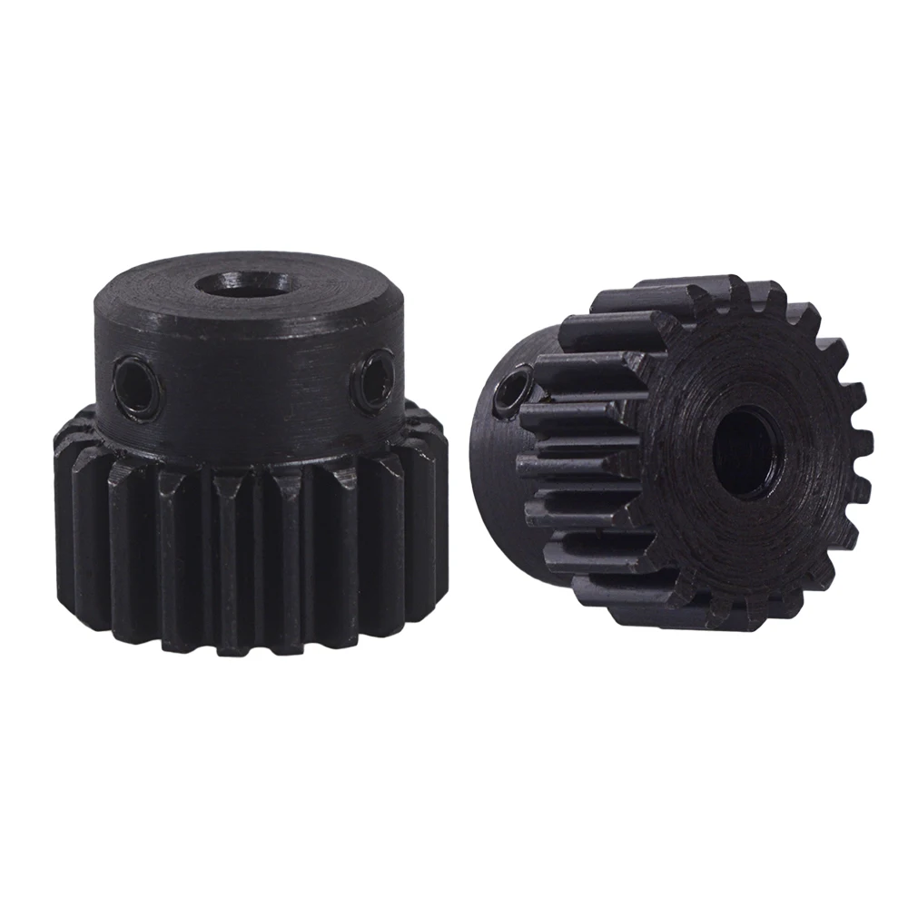 

Module 1 20 Teeth 5mm Hole Diameter Motor Metal Steel Gear Wheel For Motor Hardware Pack Of 2
