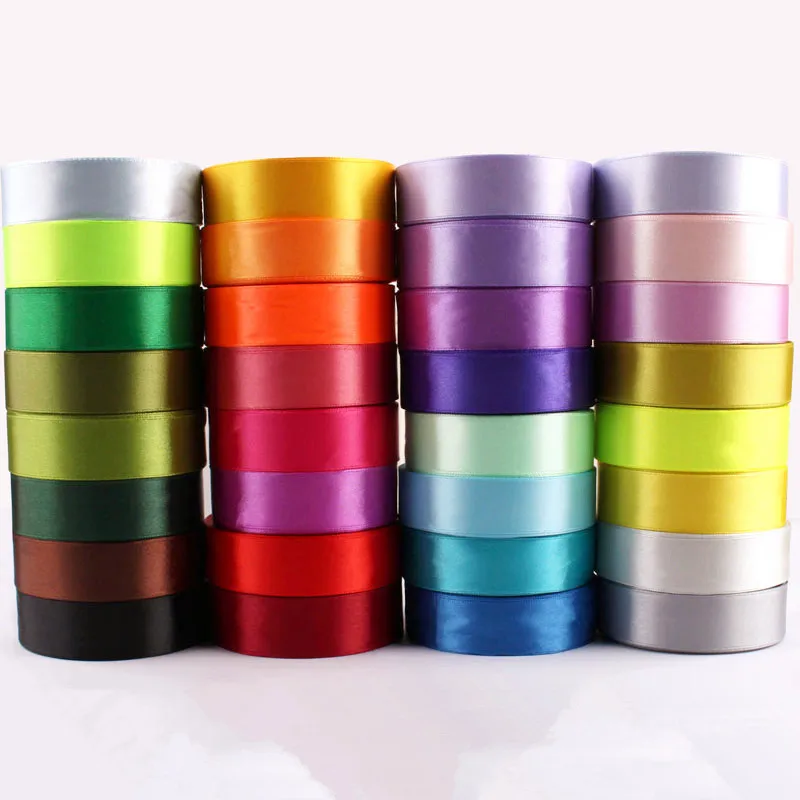 

Satin Ribbon 1roll/25 Yards 25mm Packaging Material DIY Bow Crafts Decor Wedding Party Decoration Scrapbooking Wrap Supplies