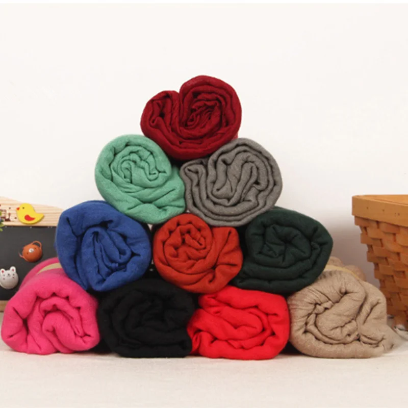 

10pcs/lot Women Plain Solid Cotton Voile Hijab Scarf Shawls Muslim Head Wraps Muffler Long Scarves Shawl Stole 180x90cm