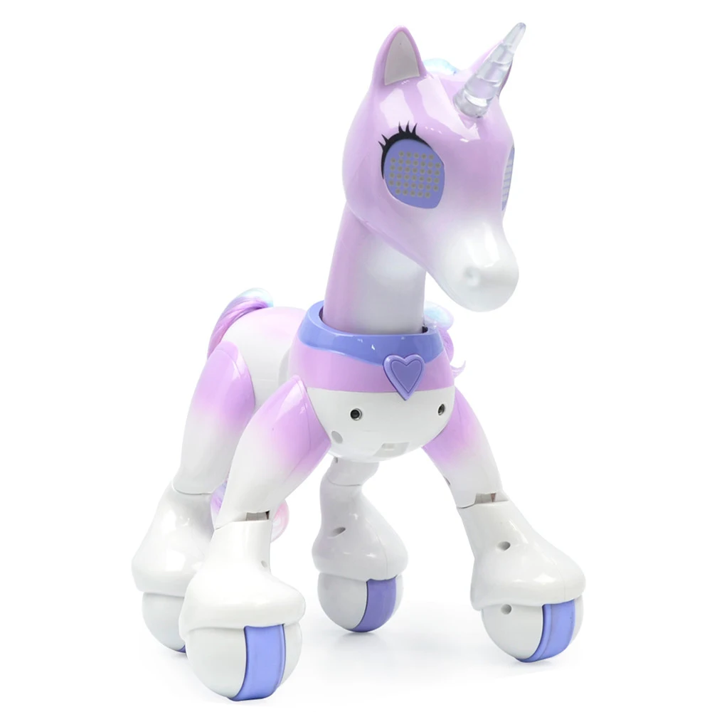 Музыкальная умная лошадка, игрушка с дистанционным управлением, детский робот, сенсорный Индукционный электронный питомец, развивающая игрушка