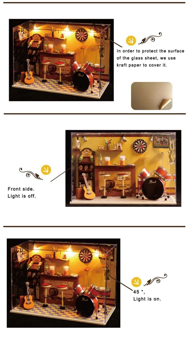 Green's Bar DIY 3D Dollhouse