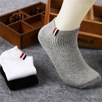 

1Pair High Quality Cotton Men Socks Male Spring Summer Low Cut Ankle Socks Men Short Dress Socks