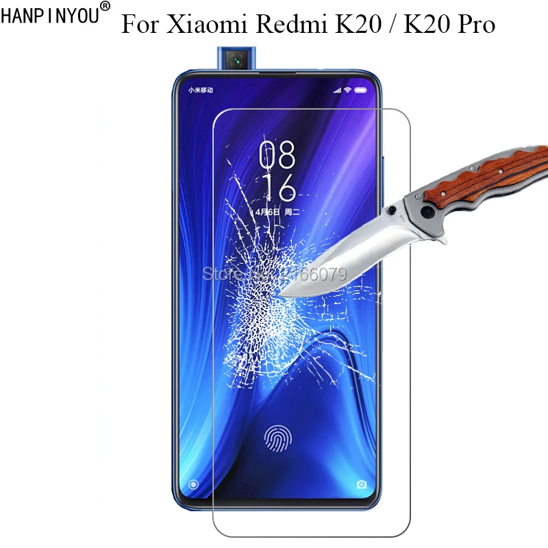 

1 Pc / 2 Pcs 9H 2.5D Tempered Glass Screen Protector For Xiaomi Redmi K20 / K20 Pro 6.39" Protective Film + Clean Tools