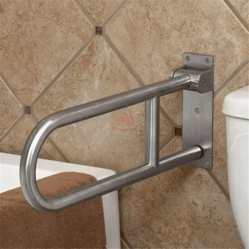 

U-shaped upside-down folding armrest stainless steel pipe 304 toilet toilet safety bathroom armrest for disabled people