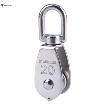 

Stainless Steel M20 Pulley Steel Wire Pulley Single Wheel Swivel Lifting Rope Pulley Block For Wire Rope Durable Gravity Skating