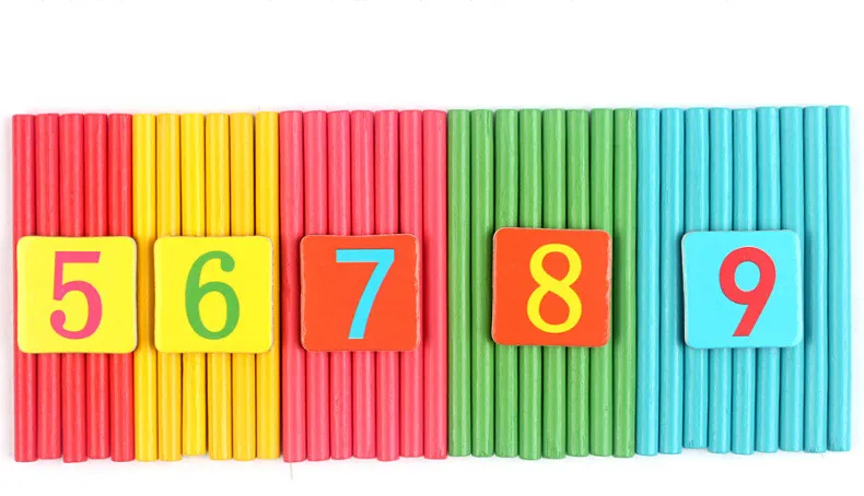 1Set Baby Math Toy Wooden Stick Magnetic Mathematics Puzzle Education Number Toys Calculate Game Learning Counting Kids Gifts