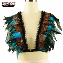 Модный бюстгальтер, топ, нижнее белье, Безумный Макс, фестиваль, горящий костюм, готический, богемный, цыганский, бондаж, бюстгальтер, крылья из перьев, ремни, клетка, бюстгальтер, фетиш одежда