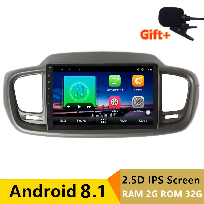 10 &quot2 + 32G 2.5D IPS Android 8 1 автомобильный DVD мультимедийный плеер GPS для KIA sorento 2015 2016 2017