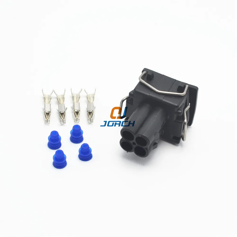 10 комплектов 4 pin TYCO AMP Водонепроницаемый разъем 444524 1 VW AUDI 3 5 серии Автомобильные