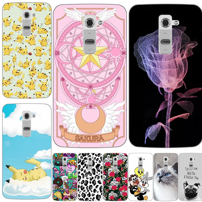 Модный чехол с принтом для LG Optimus G2 D801 D802 F320 LS980 мягкий силиконовый из ТПУ телефона