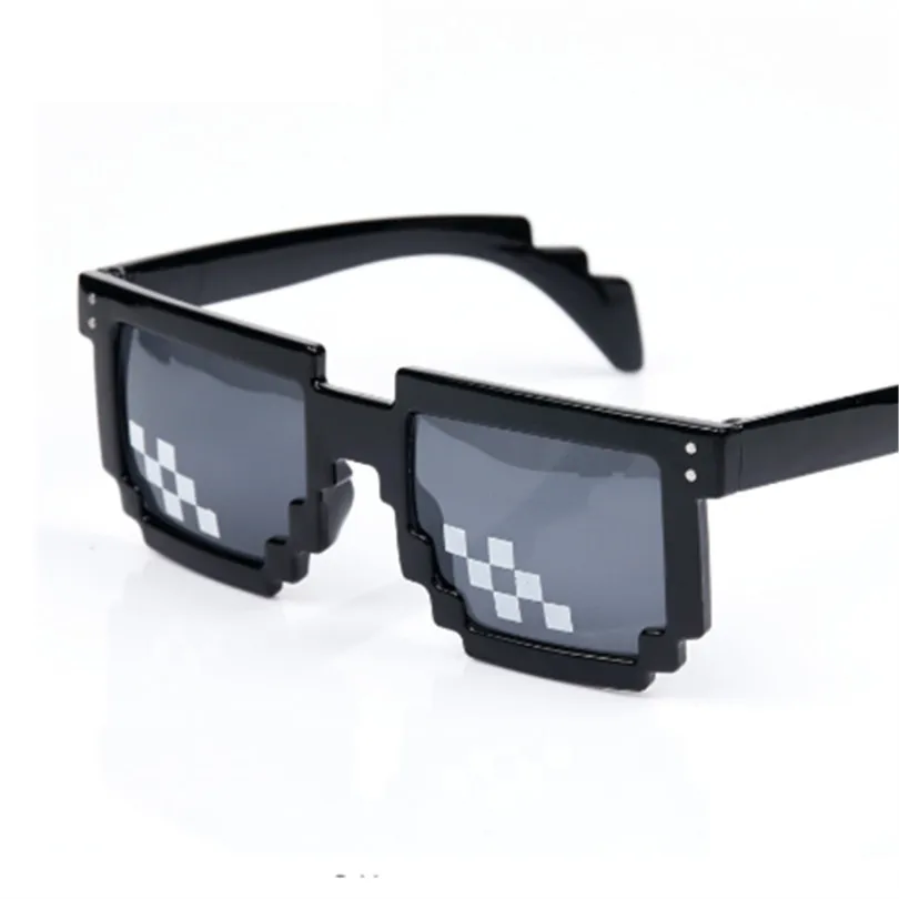 Солнцезащитные очки, 8 бит, мозаичные, пиксельные очки для мужчин и женщин, Dealwithit thug life, популярные, для мужчин и женщин, вечерние, очки