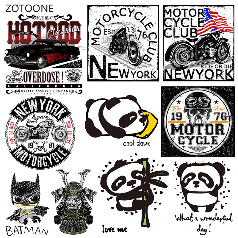 

ZOTOONE Retro Trend Iron on Transfer Patches Stripes on Clothing Diy Patch Heat Transfer for Clothes Decoration Stickers Gift G