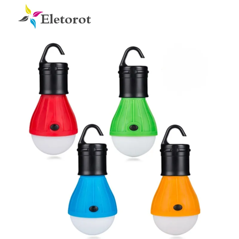 

Eletorot Outdoor LED Camping Lamp Tent Night Light Hanging Bulb Energy-saving Camping Lantern Light 3x AAA Tent Lamp Linterna