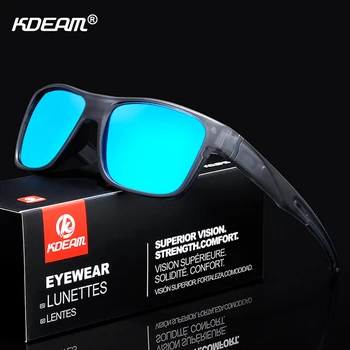 

KDEAM Sport Strong-Line Mens Sunglasses Polarized Racing Life Sun Glasses Men Action-packed Mirror Sunglass Include Box