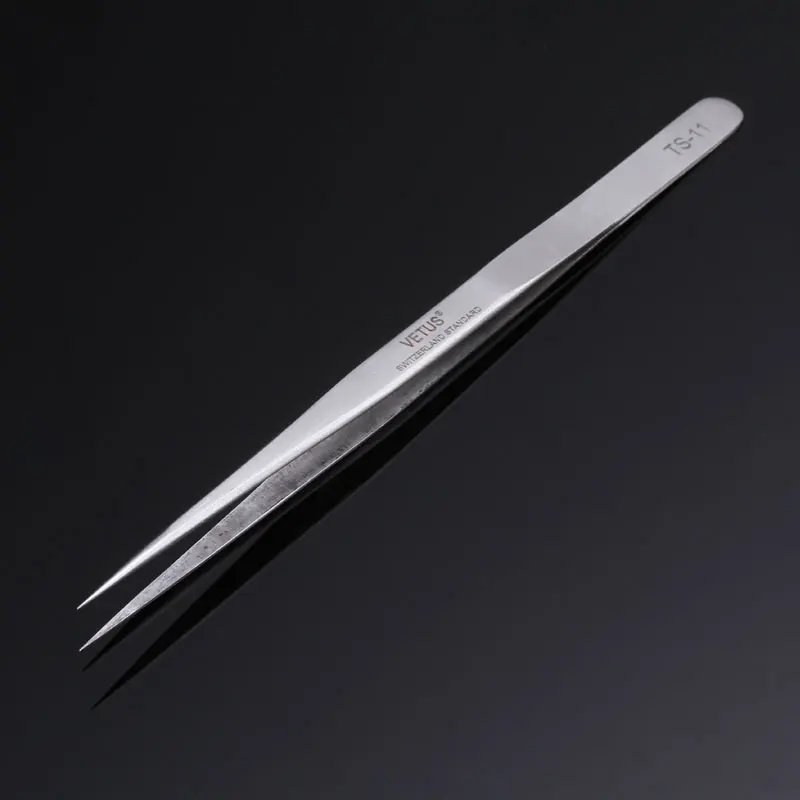 

Precision Tweezers Vetus TS-11 Stainless Steel Pointed Tweezers For Electronic Cell Phone Repair Tools Kit