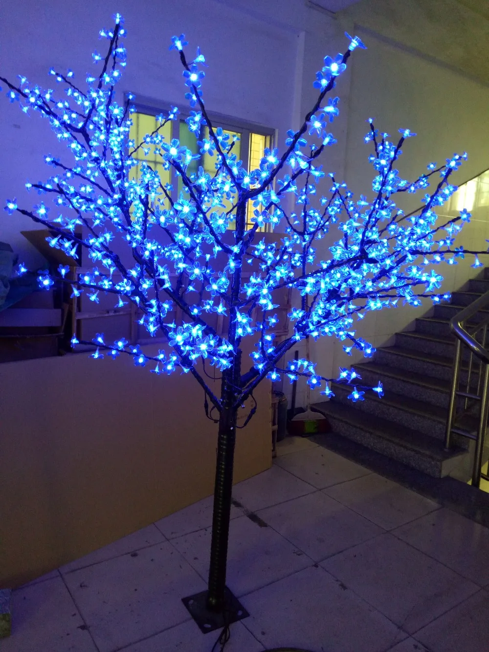 2M 6.6ft LED Cherry Blossom Tree Outdoor Indoor Christmas Wedding Garden Holiday Light Decor