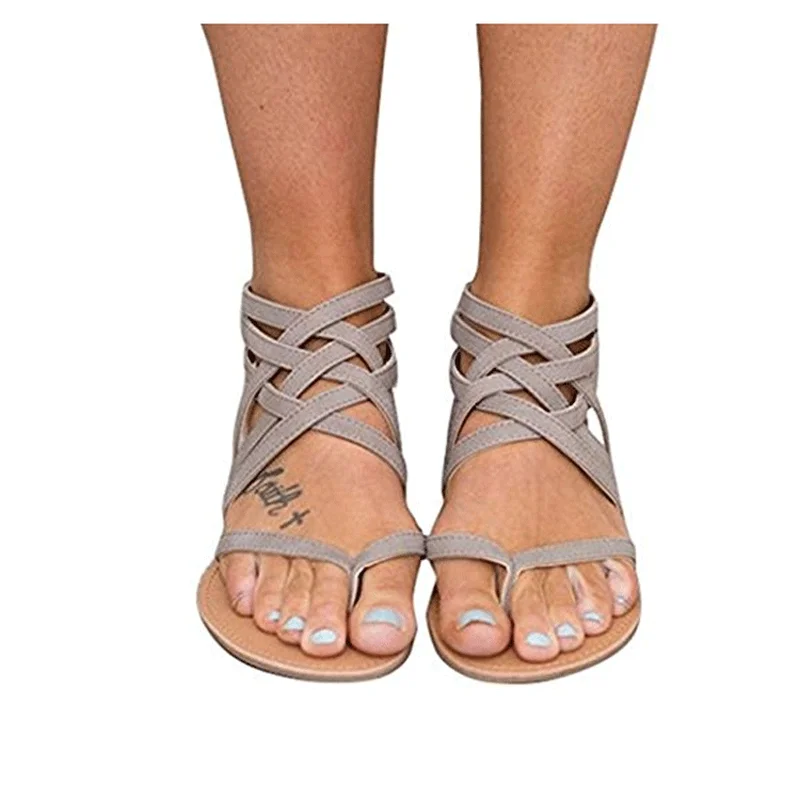 

Women Sandals Flip Flops Flats 2019 Summer Slip on Breathable Shoes Woman Sandals Slide Womens Shoes Comfort Toe Hollow Sandals