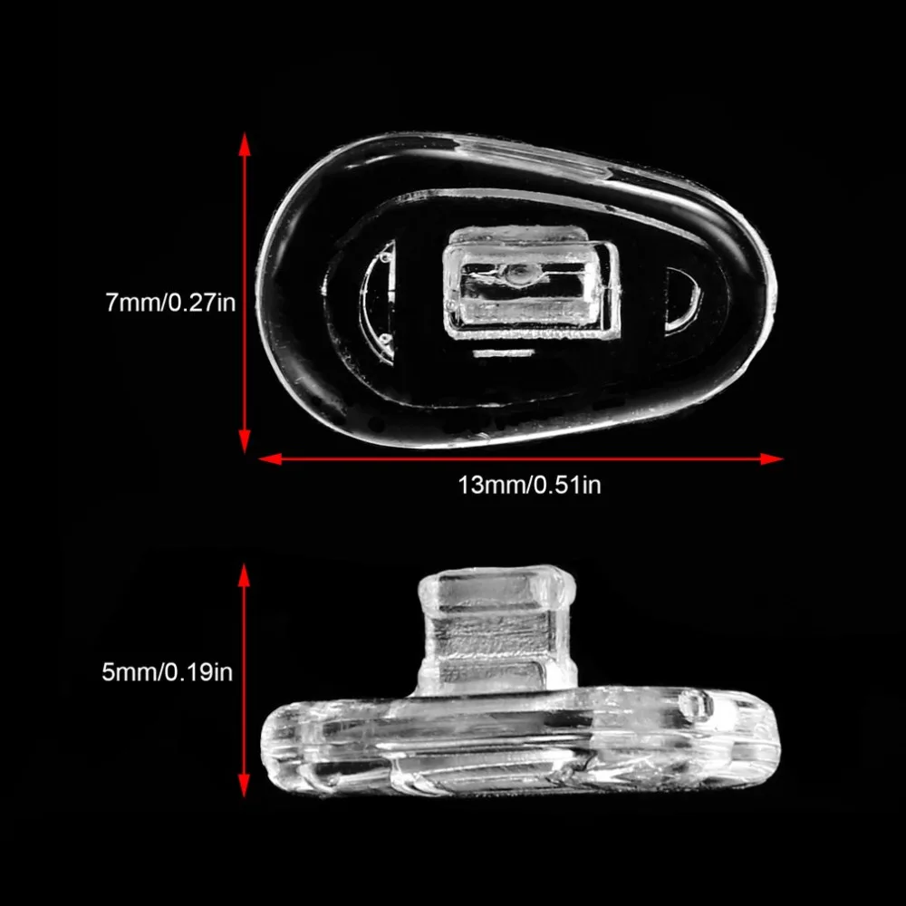 50 шт. 13 мм Силиконовые Носовые фиксирующие накладки винт на Носовые фиксирующие накладки нажмите на Носовые фиксирующие накладки ремонт