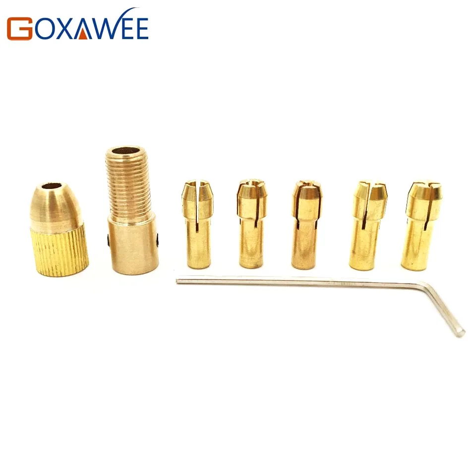 0.5 3mm Keyless Mini Drill Chucks Adapter Micro Drill Collets Clamp