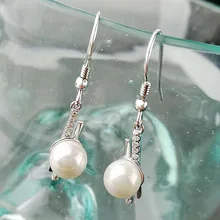 Silver-inlaid Earrings Female Korean Edition Pearl Earrings with Zircon Earrings Temperament Fashion Jewelry Wholesale silver jewelry inlaid natural blue earrings shine all match earrings fashion temperament section mixed batch
