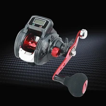 Катушка рыбалка 6 кг перетащите 6,2: 1 электронный цифровой Дисплей Рыболовная катушка 13+ 1 подшипник литья лески Катушка для ловли в отвес X24