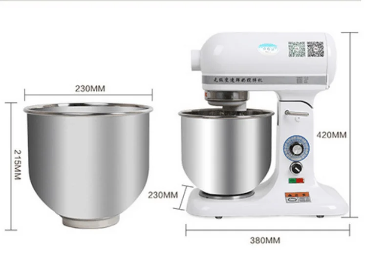 220 В 7л Высокое качество Электрический миксер для еды стенд профессиональный Электрический миксер для теста крем яйцо салат взбиватель машина