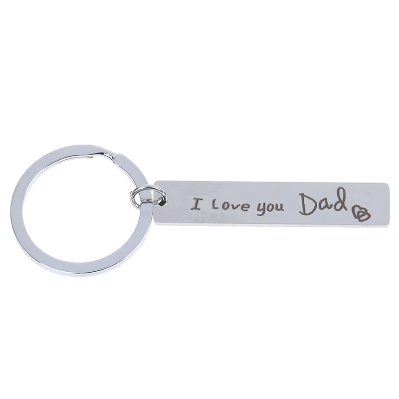 

Hot Sell Fathers Day Gifts I Love You Dad Dad My Hero Best Friend Charm Necklace Keychain Gift For Daddy