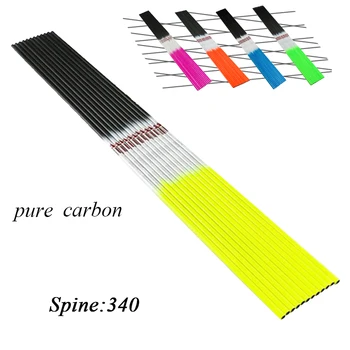 Linkboy Archery 12pcs Sp340 Pure Carbon Arrow Shafts ID6.2mm Hunting / Shooting Archery Compound Bow Linkboy Archery 12pcs Sp340 Pure Carbon Arrow Shafts ID6.2mm Hunting / Shooting Archery Compound Bow