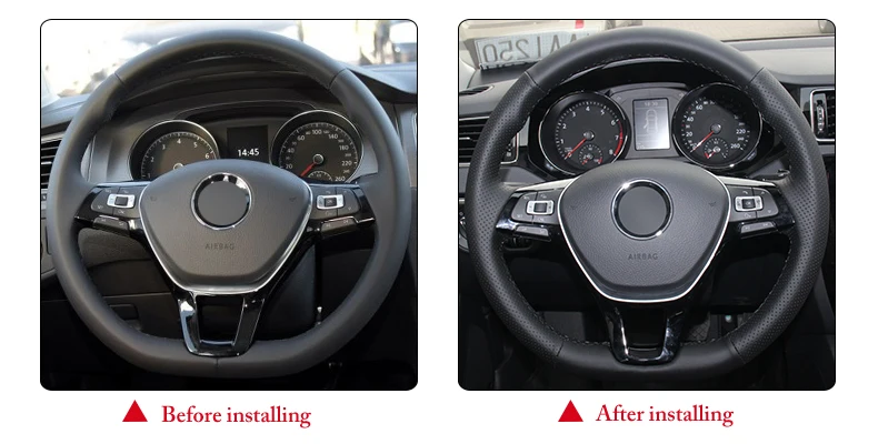 for VW New Polo steering wheel cover
