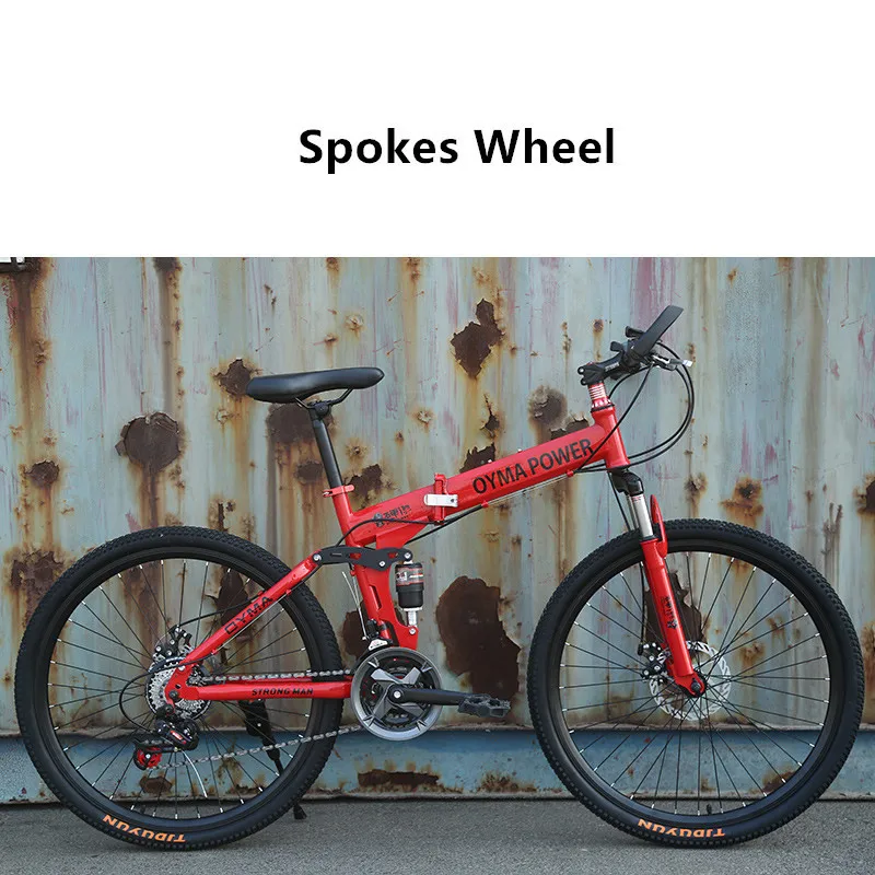 Clearance New Brand Mountain Bike Carbon Steel Frame 24/26 Inch Wheel Dual Disc Brake 24/27 Speed Bicycle Outdoor Downhill Mtb Bicicleta 15