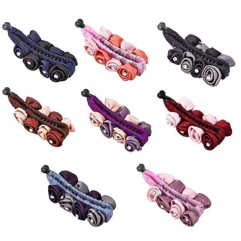 

M MISM Women Beads Banana Hairpins Rhinestone Hair Claws Headwear Girl Hair Accessories Clips Clamp Crab Ladies Frolar Ornament