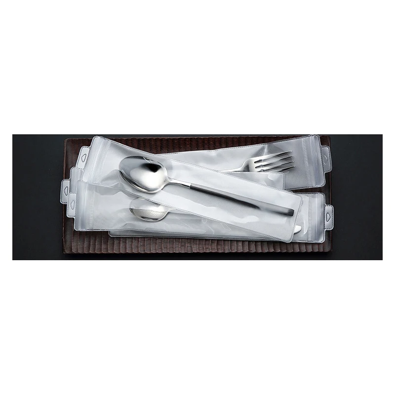 Набор столовых приборов из нержавеющей стали 18/10 24 шт.|black cutlery set|stainless steel dinnerware
