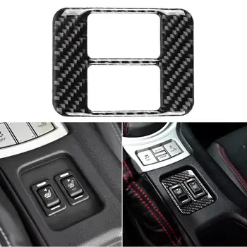 

Car Stickers Auto Panel Frame Carbon Fiber Seat Heating Button Frame Cover for Subaru BRZ Toyota 86 Car