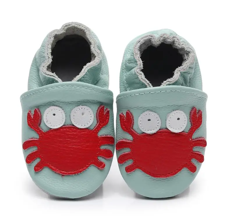 

14 style Animal style Genuine Leather baby moccasins little kids girls boys Nonslip baby shoes Infant soft sole indoor shoes