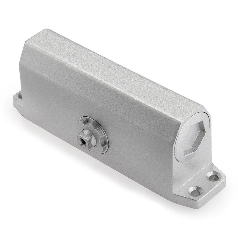 Door Closer Automatic Hydraulic Door Closer Buffer 90 Degree Positioning Adjustable Speed Aluminium Alloy For Left Right Hand Doors 25~45 KG