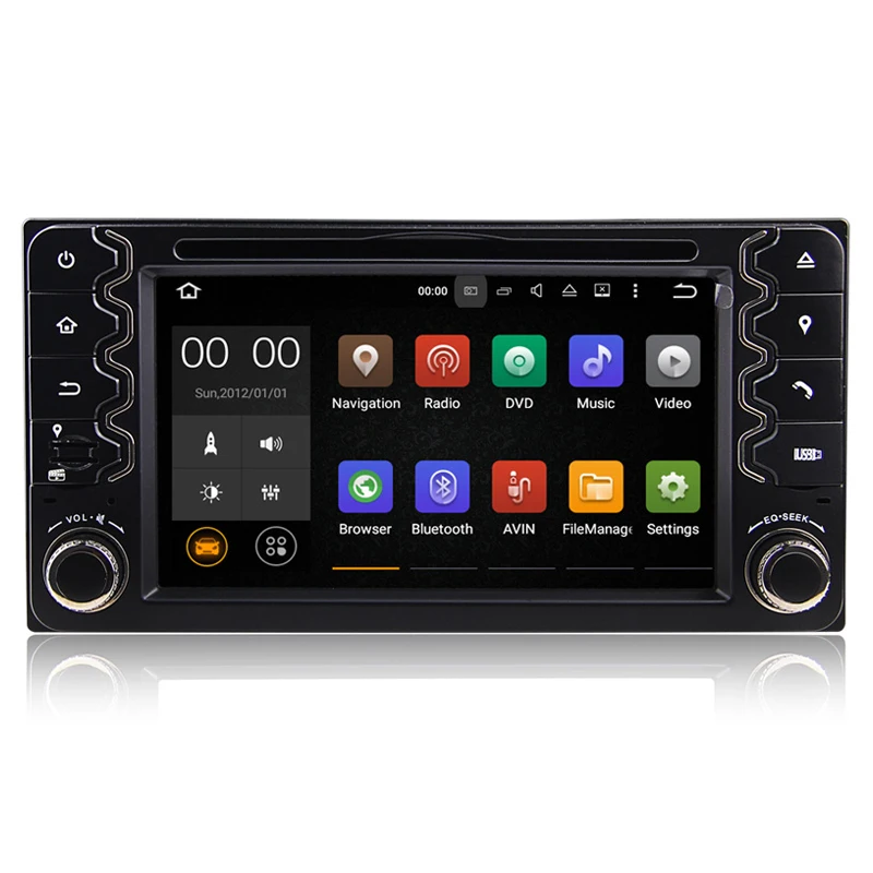 2 Din 6.2" Quad core Android 5.1 Universal Car DVD Player For Toyota