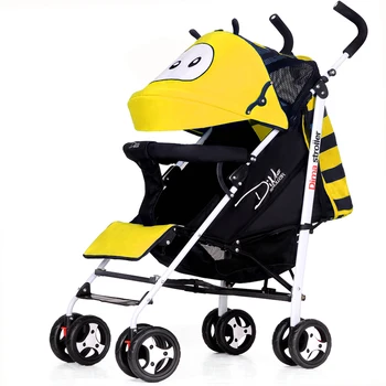 

Can sit and lay baby stroller ultra-light portable shock-absorbing folding four-wheeled baby child small push baby stroller bb u