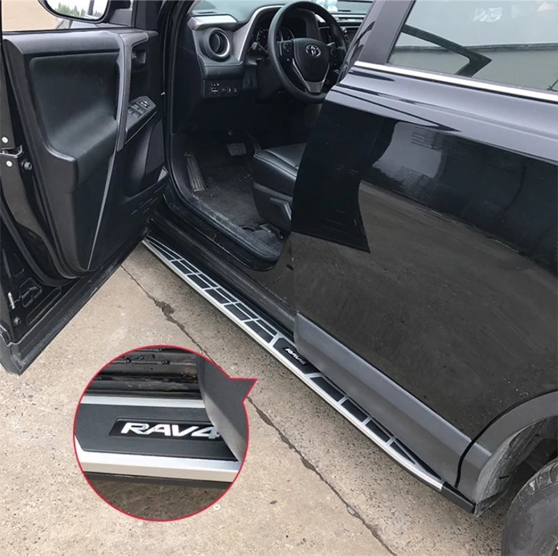 

JIOYNG Running Boards For Toyota RAV4 RAV-4 2013-2018 Auto Side Step Bar Pedal nurf bar Nerf Bars Modification