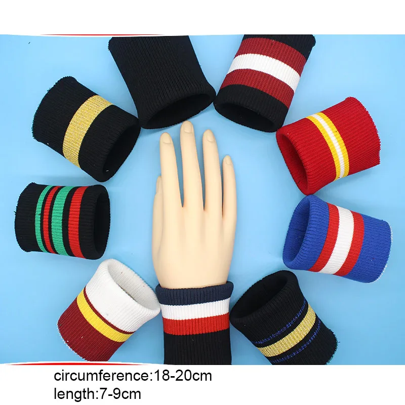 

Striped Knit Rib Cuff ,Trim Clothing,Jacket,Coat Cotton Stretch Soft Cuffing Designer DIY Garment Accessories Material 2pcs
