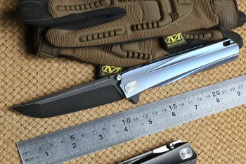 Cheap STEDEMON SHY Solid Titanium Handle CTS-204P Blade Flipper Brearing Folding Knife Camping Hunt Knives Outdoor Survival EDC Tool