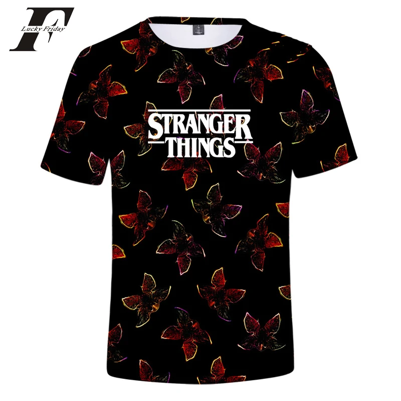 

New Stranger Things 3D Print t shirt Men/Women Horror TV series Stranger Thing tshirt summer Hip hop Casual t-shirt Clothes