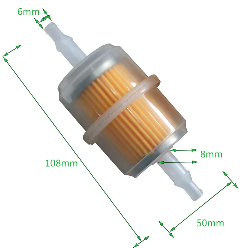 1 шт. Универсальный бензиновый масляный фильтр для скутера, мотоцикла, грязи, квадроцикла, картинга, мотоцикла, топливный фильтр