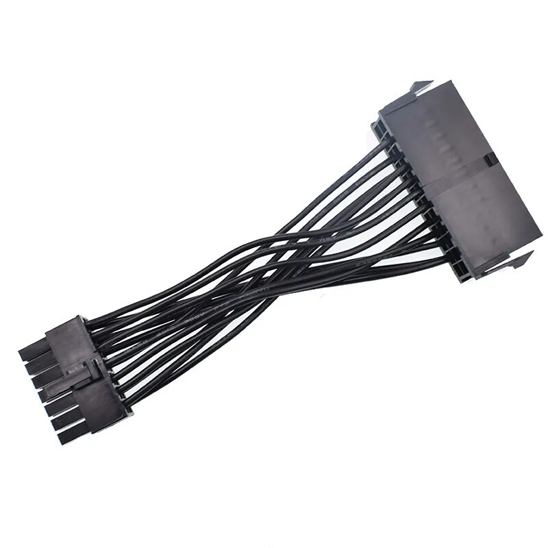 

Power supply 24Pin transfer 10-pin 14P power cord 12-pin 8P DELL motherboard Dell Lenovo 24-pin to 14-pin all black extension co