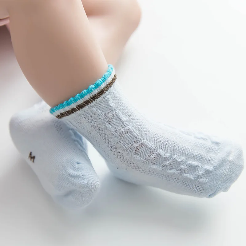

5 Pair/lot Cotton Striped Baby Girls Kids Socks Children Boys Mesh Ultra-thin Breathable Summer Newborn cheap stuff gift
