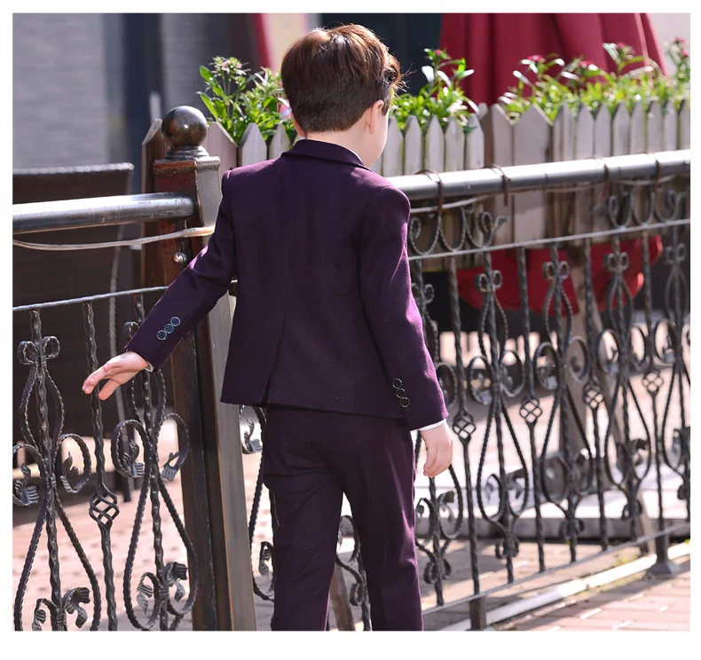  Boys Suits set Formal Boys Clothes children Wedding clothing Blazer Piano Costume back to School (33)