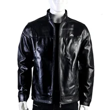 Мужская кожаная куртка, Мужская повседневная черная классическая мотоциклетная кожаная куртка, ветрозащитная верхняя одежда, мужская одежда, Jaqueta de couro