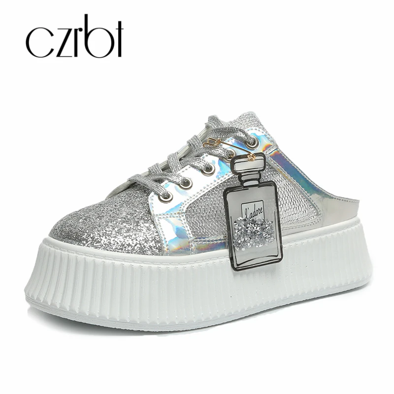 

CZRBT 2019 New Two-piece Fabric Ladies Slippers Fashion, Leisure, Air-permeable Comfortable Waterproof Table Women's Shoes
