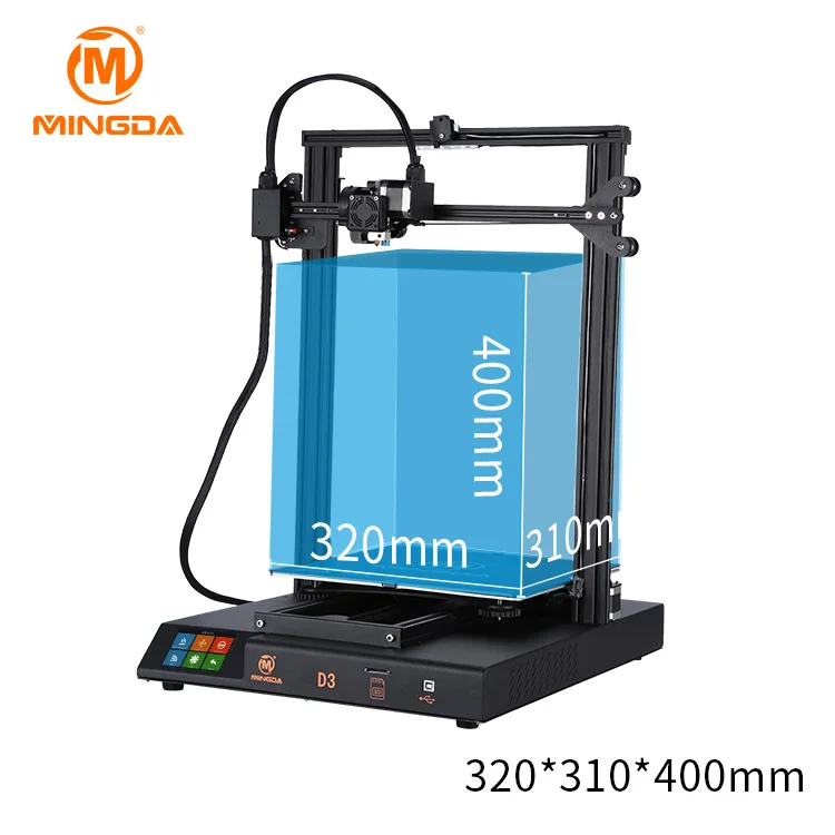 Высокопроизводительный D3 3D принтер MINGDA 320*310*400 мм размер сборки PLA нить 3D принтер