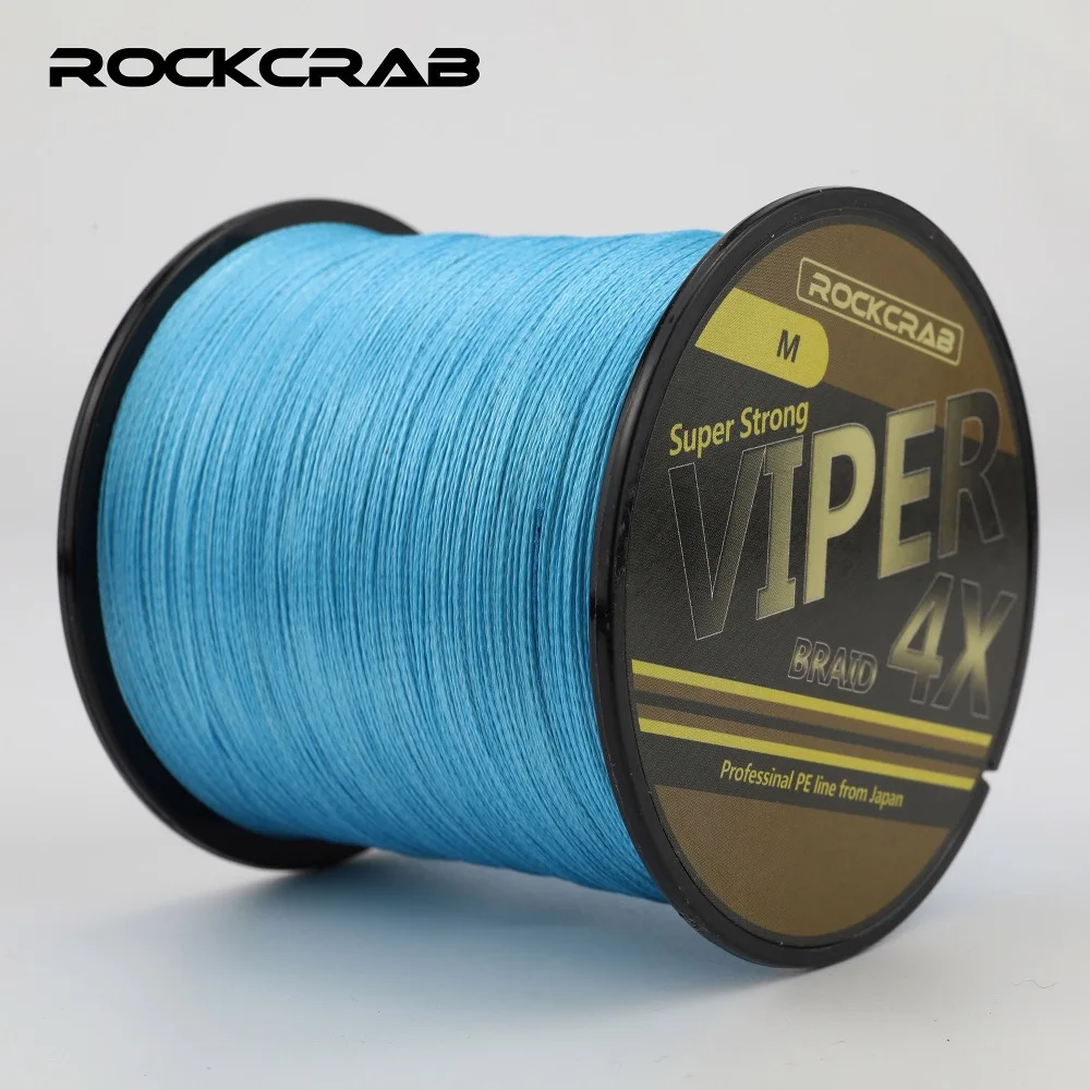 RockCrab бренд Viper X4 серии 500 м 547 ярдов 4 нити 8-66LB PE плетеная леска плетеная рыболовная леска